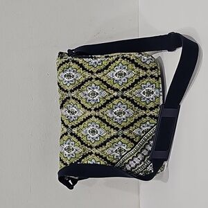 Vera Bradley Messenger  computer Bag- Navy Green "Cambridge"